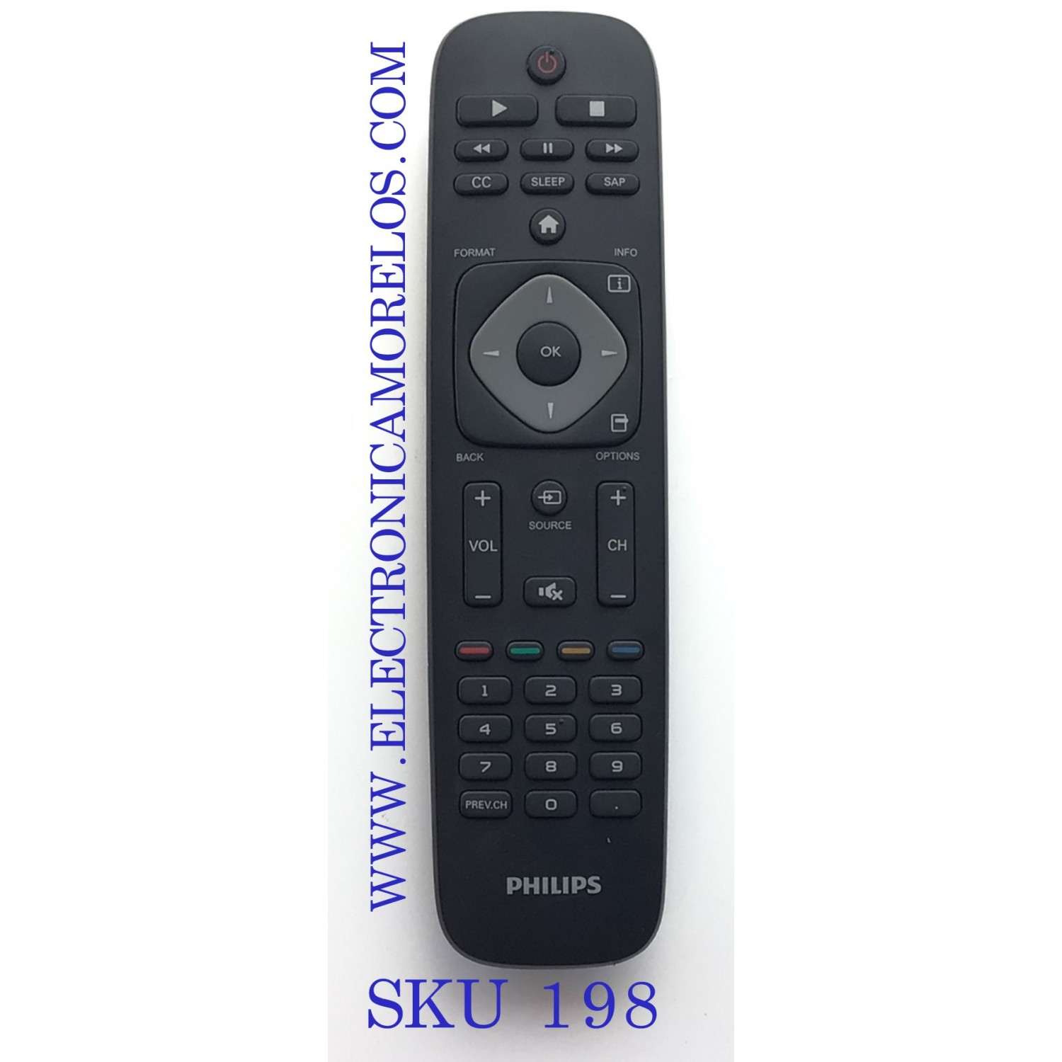 CONTROL REMOTO PARA TV PHLIPS / MODELO 32PFL4509/F8 - Imagen 1